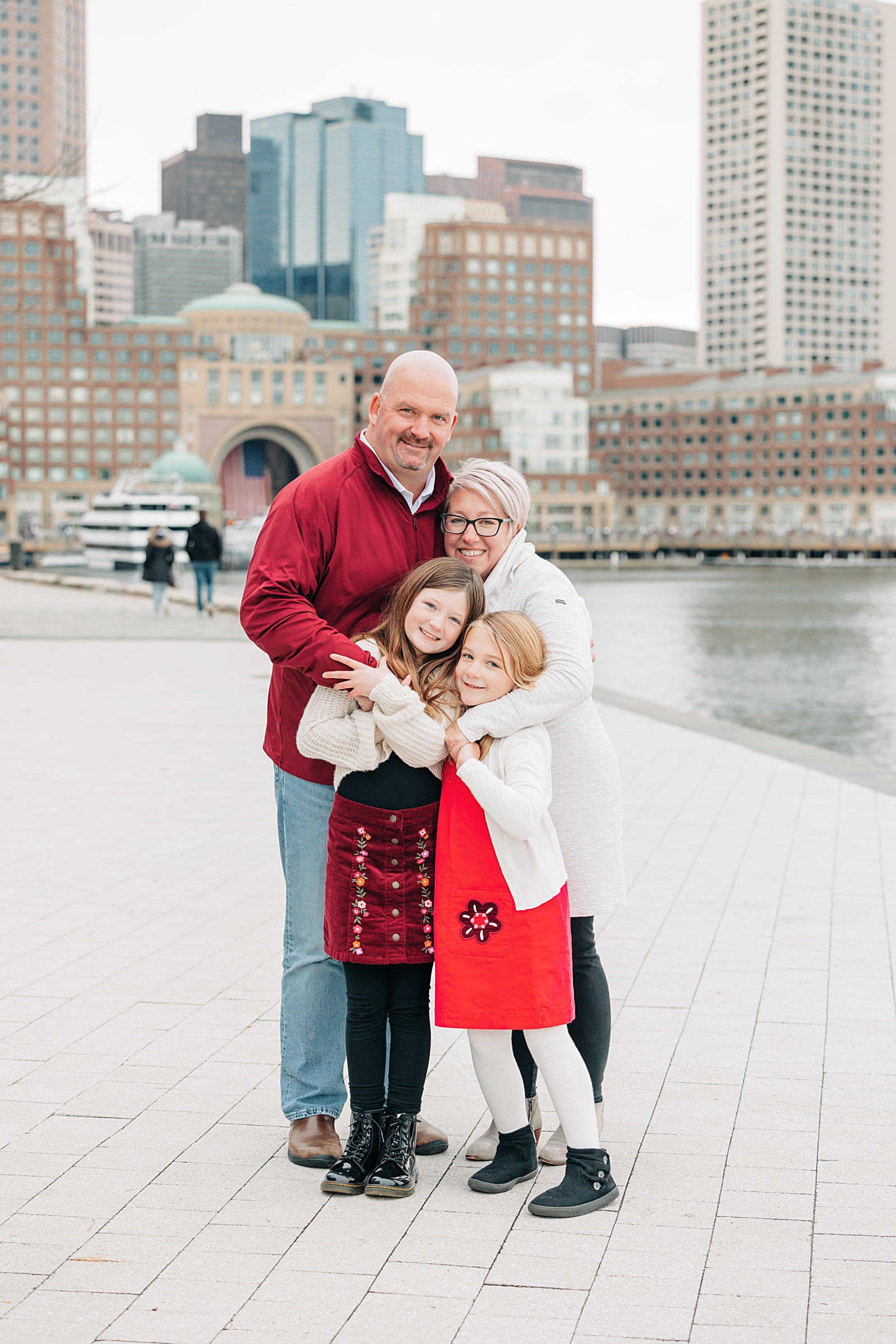 Seaport Boston Harborwalk Family Portrait